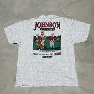 Vintage Big Johnson Drivers Golf Tee Single Stitch 90s T Shirt SZ XL Bahamas
